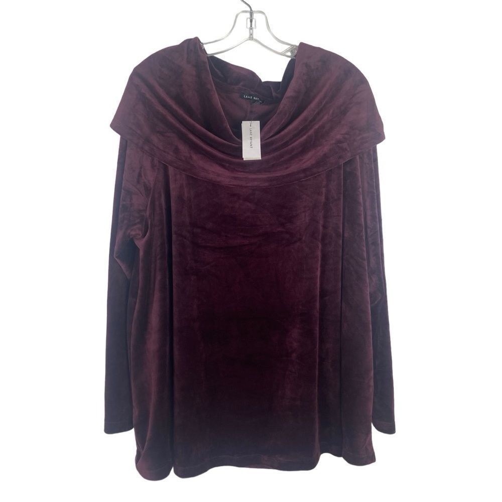 Lane Bryant Velour Cowlneck Sweater NWT